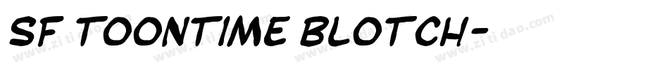 SF Toontime Blotch字体转换
